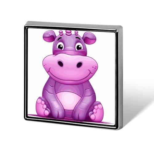 Qinglong-Anstecknadel mit lila Nilpferd-Cartoon für Männer und Frauen, quadratische modische Brosche – niedliche Emaille-Anstecker, Anstecknadel aus Aluminiumlegierung für Hüte, Hemden, Taschen, Jacke Qinglong-Anstecknadel mit lila Nilpferd-Cartoon für Männer und Frauen, quadratische modische Brosche – niedliche Emaille-Anstecker, Anstecknadel aus Aluminiumlegierung für Hüte, Hemden, Taschen, Jacke von Oudrspo