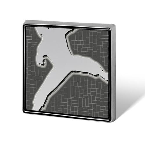 Quadratische Anstecknadeln, quadratische Brosche, Abzeichen für Rucksäcke oder Revers, Kampfsport-Revers-Accessoire von Oudrspo
