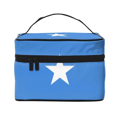 Reisetasche mit Somalia-Flagge, 22,9 x 16,5 x 15,7 cm, geräumige Make-up-Tasche für Damen von Oudrspo