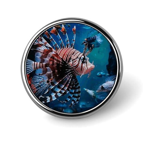 Runde Anstecker mit Fischmotiv, modische Revers- und Krawattennadeln, leichte Metallbrosche für Männer und Frauen, Kostüm, dekoratives Accessoire Runde Anstecker mit Fischmotiv, modische Revers- und Krawattennadeln, leichte Metallbrosche für Männer und Frauen, Kostüm, dekoratives Accessoire von Oudrspo