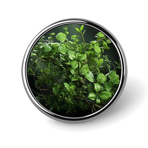 Runde Anstecker mit grünen Blättern, modische Revers-Krawattennadeln, leichte Metallbrosche, Anstecker für Männer und Frauen, Kostüm, dekoratives Accessoire Runde Anstecker mit grünen Blättern, modische Revers-Krawattennadeln, leichte Metallbrosche, Anstecker für Männer und Frauen, Kostüm, dekoratives Accessoire von Oudrspo