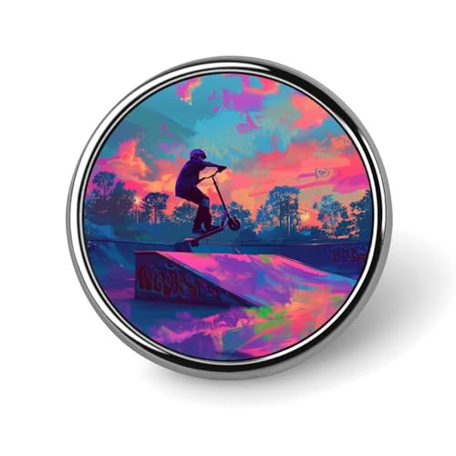 Runde Brosche mit Straßen-Graffiti-Motiv, Anstecknadel, Revers, Krawattennadel für Damen und Herren, Büroangestellte, Lehrer, Dekoration Runde Brosche mit Straßen-Graffiti-Motiv, Anstecknadel, Revers, Krawattennadel für Damen und Herren, Büroangestellte, Lehrer, Dekoration von Oudrspo