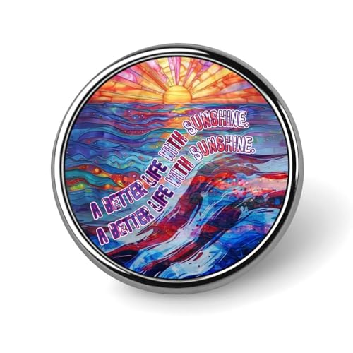 Runde Brosche mit amerikanischer Flagge, bunt, Boho-Sonne, Anstecknadel, Revers, Krawattennadel für Damen und Herren, Büroangestellte, Lehrer, Dekoration Runde Brosche mit amerikanischer Flagge, bunt, Boho-Sonne, Anstecknadel, Revers, Krawattennadel für Damen und Herren, Büroangestellte, Lehrer, Dekoration von Oudrspo