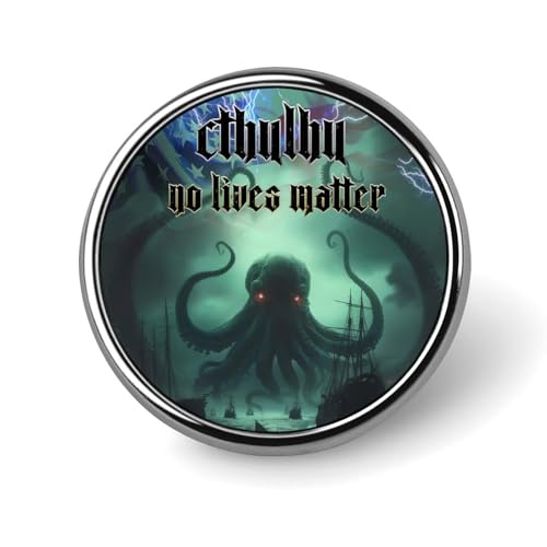 Runde Brosche mit amerikanischer Flagge „Dead Cthulhu Waits Dreaming, Anstecknadel, Revers, Krawattennadel für Damen und Herren, Büroangestellte, Lehrer, Dekoration Runde Brosche mit amerikanischer Flagge „Dead Cthulhu Waits Dreaming, Anstecknadel, Revers, Krawattennadel für Damen und Herren, Büroangestellte, Lehrer, Dekoration von Oudrspo
