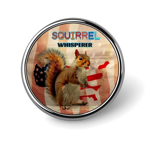 Runde Brosche mit amerikanischer Flagge und süßem Eichhörnchen, Anstecknadel, Revers, Krawattennadel für Damen und Herren, Büroangestellte, Lehrer, Dekoration Runde Brosche mit amerikanischer Flagge und süßem Eichhörnchen, Anstecknadel, Revers, Krawattennadel für Damen und Herren, Büroangestellte, Lehrer, Dekoration von Oudrspo