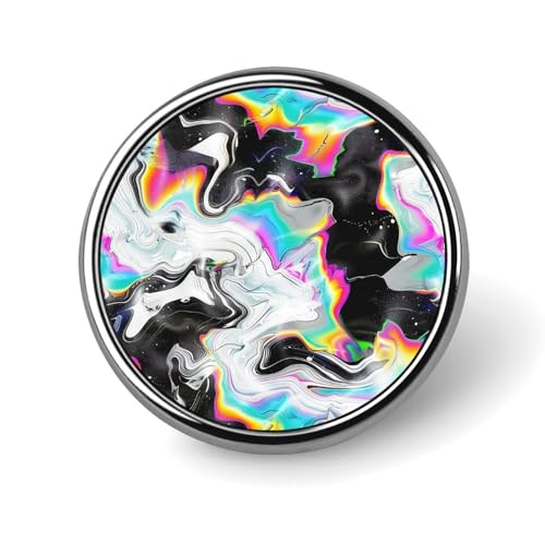 Runde Brosche mit farbigem Marmormuster, Anstecknadel, Revers, Krawattennadel für Damen und Herren, Büroangestellte, Lehrer, Dekoration Runde Brosche mit farbigem Marmormuster, Anstecknadel, Revers, Krawattennadel für Damen und Herren, Büroangestellte, Lehrer, Dekoration von Oudrspo