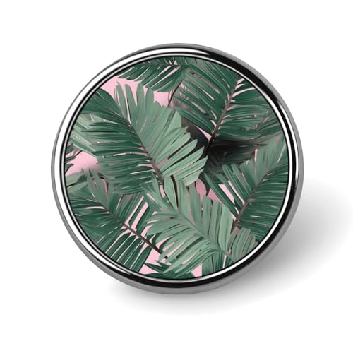 Runde Brosche mit grünen Palmenblättern, modische Revers-Krawattennadeln, leichte Metallbrosche für Männer und Frauen, Kostüm, dekoratives Accessoire Runde Brosche mit grünen Palmenblättern, modische Revers-Krawattennadeln, leichte Metallbrosche für Männer und Frauen, Kostüm, dekoratives Accessoire von Oudrspo