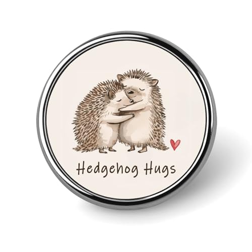 Runde Brosche mit warmem Igel-Motiv, Anstecknadel, Revers, Krawattennadel für Damen und Herren, Büroangestellte, Lehrer, Dekoration Runde Brosche mit warmem Igel-Motiv, Anstecknadel, Revers, Krawattennadel für Damen und Herren, Büroangestellte, Lehrer, Dekoration von Oudrspo