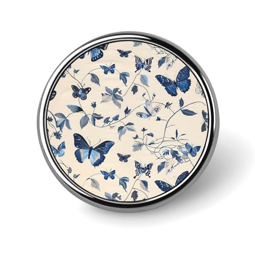 Schmetterlinge und Motten Anstecknadel für Männer Tulpen und Wildblumen Modische Brosche - Niedliche Emaille-Abzeichen, Aluminiumlegierung Metall Pinback für Hüte, Hemden, Taschen, Jacken und Accessoi von Oudrspo