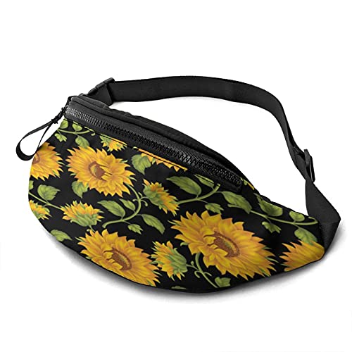 Schöne Sonnenblume Gürteltasche für Damen Herren Mode Gürteltasche Hüfttasche mit verstellbarem Gürtel für Reisen im Freien Sport Laufen von Oudrspo