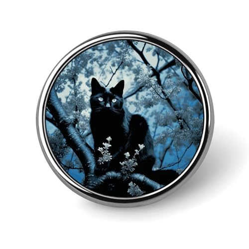 Schwarze Katze auf Baum-Anstecknadel für Männer, handgezeichnete Corgi-Skizze, modische Brosche – süße Emaille-Anstecker, Anstecknadel aus Aluminiumlegierung für Hüte, Hemden, Taschen, Jacken und Acce Schwarze Katze auf Baum-Anstecknadel für Männer, handgezeichnete Corgi-Skizze, modische Brosche – süße Emaille-Anstecker, Anstecknadel aus Aluminiumlegierung für Hüte, Hemden, Taschen, Jacken und Acce von Oudrspo