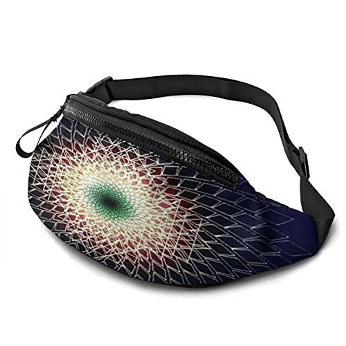 Sequences Geometry Bauchtasche für Damen Herren Mode Gürteltasche Hüfttasche mit verstellbarem Gürtel für Reisen im Freien Sport Laufen von Oudrspo