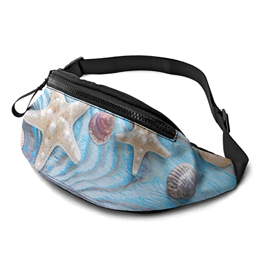 Shell On Board Fanny Pack Lässige Gürteltasche mit verstellbarem Gürtel Gürteltaschen für Männer Frauen Reisen Sport Laufen von Oudrspo