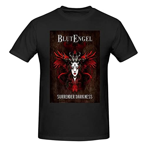Shirt for Blut-Engel Herrenanpassungs-Kurzärmler-Crewneck-T-Shirt, klassisches Baumwoll-T-Shirt von Oudrspo