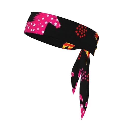 Sport Kopf Krawatten Unisex Krawatte Stirnbänder Bandanas Workout Haar Band Schweißbänder von Oudrspo