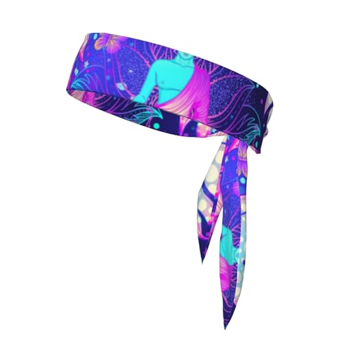 Sport Kopf Krawatten Unisex Krawatte Stirnbänder Binden Zurück Bandanas Workout Haar Band von Oudrspo