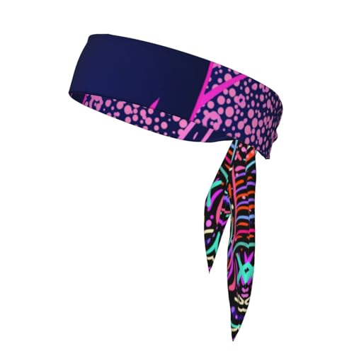 Sport Kopf Krawatten Unisex Krawatte Stirnbänder Binden Zurück Bandanas Workout Haar Band von Oudrspo