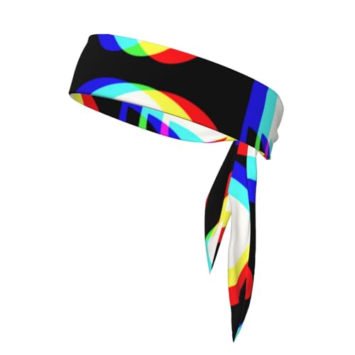 Sport Kopf Krawatten Unisex Krawatte Stirnbänder Binden Zurück Bandanas Workout Haar Band von Oudrspo