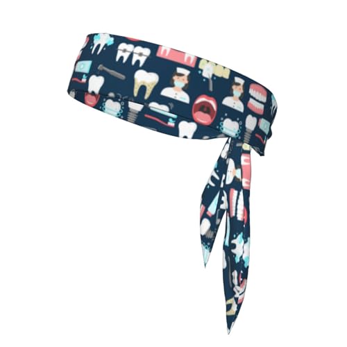 Sport Kopf Krawatten Unisex Krawatte Stirnbänder Binden Zurück Bandanas Workout Haar Band von Oudrspo