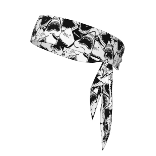 Sport Kopf Krawatten Unisex Krawatte Stirnbänder Binden Zurück Bandanas Workout Haar Band von Oudrspo