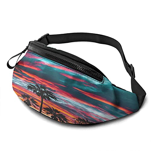 Strandlandschaft Gürteltasche für Damen Herren Mode Gürteltasche Hüfttasche mit verstellbarem Gürtel für Reisen im Freien Sport Laufen von Oudrspo