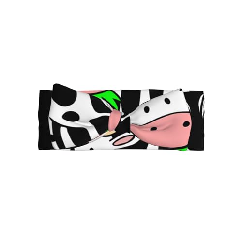 Süßes, dehnbares Stirnband mit Schleife in Form einer kleinen Kuh für Neugeborene – Haarband mit Engelsprinzessin, perfektes Vollmondgeschenk für Kinder und Mädchen von Oudrspo