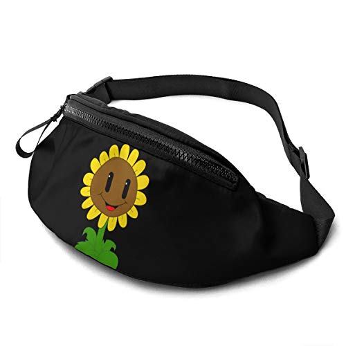 Sunflower Face Smile Hüfttasche mit verstellbaren Trägern, Tasche mit Kopfhöreranschluss für Männer und Frauen von Oudrspo