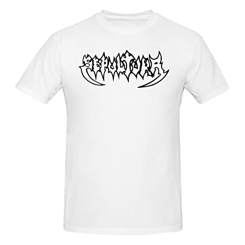 T-Shirt for Sepultura Herren Kurzarm T-Shirt Cotton Crewneck T-Shirt Athletic Shirt von Oudrspo