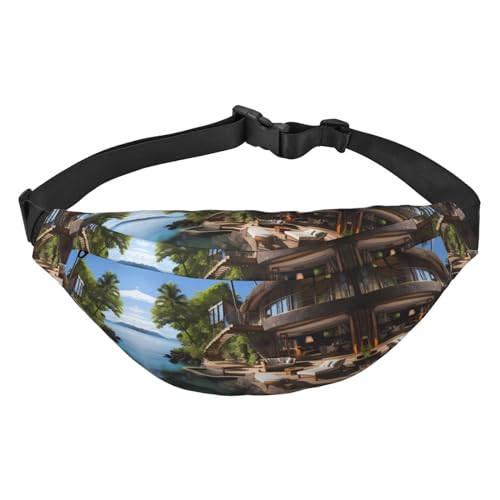Tahitian Sea View Room Stilvolle und praktische Gürteltasche für Frauen - Bequeme Gürteltasche für Outdoor-Aktivitäten, Lauf-Gürteltasche, von Oudrspo