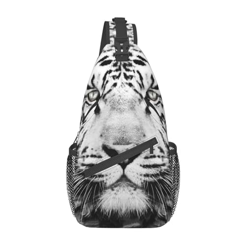 Tiger 06 Tiger Umhängetasche Herren Sling-Rucksack Tagesrucksack Freizeitrucksack Wandertasche Coole Rucksacktasche von Oudrspo