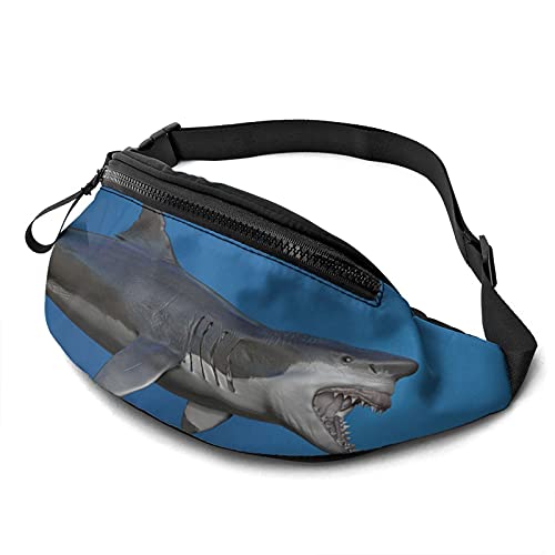 Tiger Sharks Gürteltasche für Damen Herren Mode Gürteltasche Hüfttasche mit verstellbarem Gürtel für Reisen im Freien Sport Laufen von Oudrspo