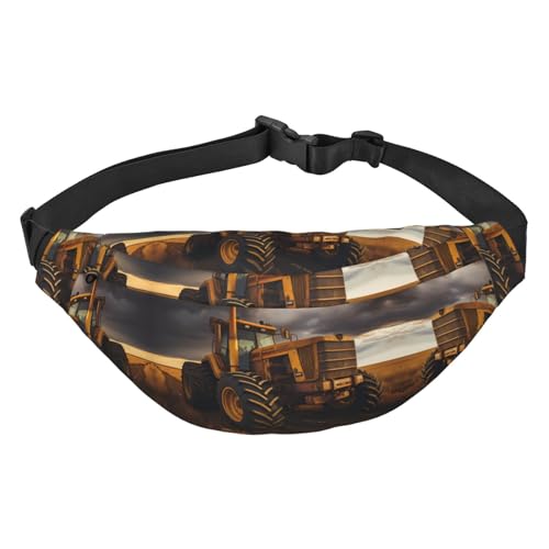 Traktor auf dem Feld Stilvolle und praktische Gürteltasche für Frauen - Bequeme Gürteltasche für Outdoor-Aktivitäten, Lauf-Gürteltasche, von Oudrspo