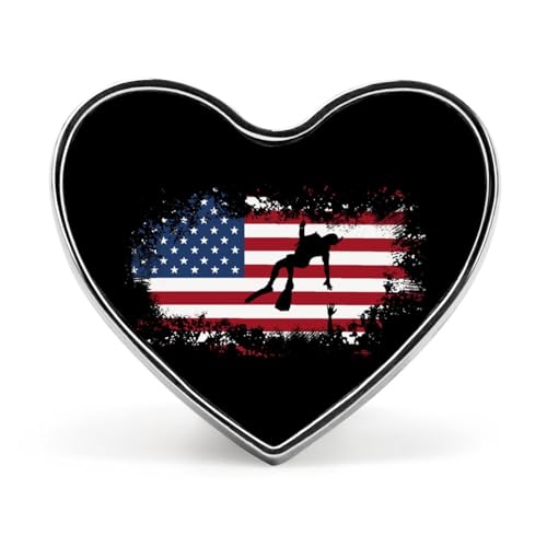 USA-Flagge Herz-Abzeichen Unisex Metall Memorial Reel Pin Revers Brosche Button Kleid Mantel Zubehör für Rucksack Hochzeit USA-Flagge Herz-Abzeichen Unisex Metall Memorial Reel Pin Revers Brosche Button Kleid Mantel Zubehör für Rucksack Hochzeit von Oudrspo