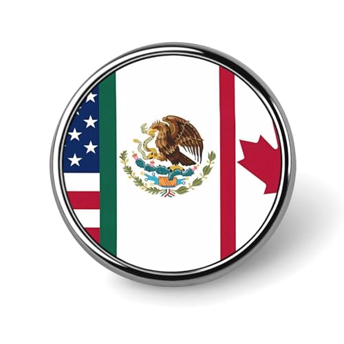 USA Kanada Mexiko Flagge Runde Brosche Pins Revers Krawatte Abzeichen Metall Memorial Button Pin Kit für Hut Hemd Kleidung Taschen Dekor USA Kanada Mexiko Flagge Runde Brosche Pins Revers Krawatte Abzeichen Metall Memorial Button Pin Kit für Hut Hemd Kleidung Taschen Dekor von Oudrspo