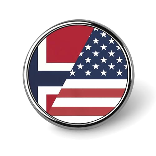 USA Norwegen Flagge Runde Anstecknadel Button Brosche Krawattennadel Abzeichen Elegante Hut Kleidung Schmuck Zubehör USA Norwegen Flagge Runde Anstecknadel Button Brosche Krawattennadel Abzeichen Elegante Hut Kleidung Schmuck Zubehör von Oudrspo