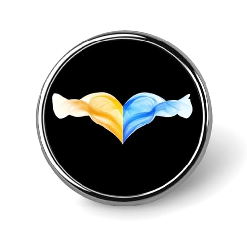 Ukrainische Flagge Herz Runde Brosche Pins Revers Krawatte Abzeichen Metall Memorial Button Pin Kit für Hut Hemd Kleidung Taschen Dekor Ukrainische Flagge Herz Runde Brosche Pins Revers Krawatte Abzeichen Metall Memorial Button Pin Kit für Hut Hemd Kleidung Taschen Dekor von Oudrspo