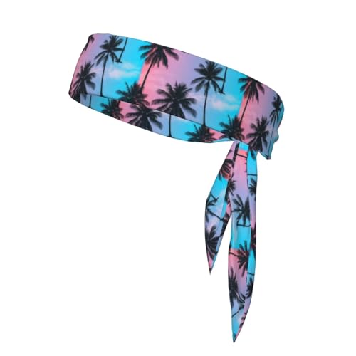 Unisex Kopf Krawatte Stirnband Sport Haar Band Nicht-Slip Athletisch Workout Schweißbänder von Oudrspo