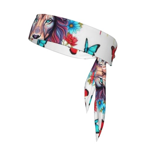 Unisex Kopf Krawatte Stirnband Sport Haar Band Nicht-Slip Athletisch Workout Schweißbänder von Oudrspo