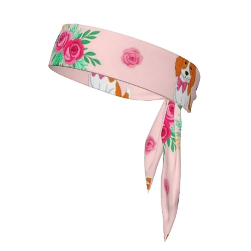 Unisex Kopf Krawatte Stirnband Sport Haar Band Nicht-Slip Athletisch Workout Schweißbänder von Oudrspo