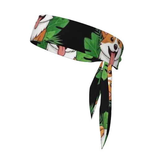 Unisex Kopf Krawatte Stirnband Sport Haar Band Nicht-Slip Athletisch Workout Schweißbänder von Oudrspo