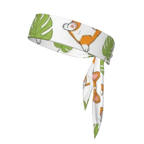 Unisex Kopf Krawatte Stirnband Sport Haar Band Nicht-Slip Athletisch Workout Schweißbänder von Oudrspo