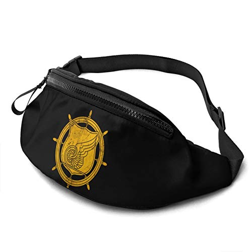 Us Schiff Transport Flagge Lässige Gürteltasche für Männer und Frauen, Verstellbarer Gürtel, Gürteltasche für Reisen, Wandern, Radfahren, Laufen, Festival, Rave von Oudrspo