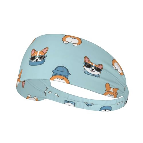 Vollmond Sasquatch Gepard schwarze Stirnbänder für Frauen rutschfeste weiche elastische Haarbänder Yoga Laufen Sport Workout Gym Kopfwickel Stoff Bandana von Oudrspo