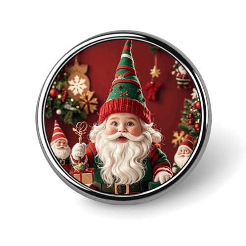 Weihnachts-Anstecknadel mit skurrilen Zwergen für Herren, modische Brosche mit Violinennoten, niedliche Emaille-Anstecker, Anstecknadel aus Aluminiumlegierung für Hüte, Hemden, Taschen, Jacken und Ac von Oudrspo