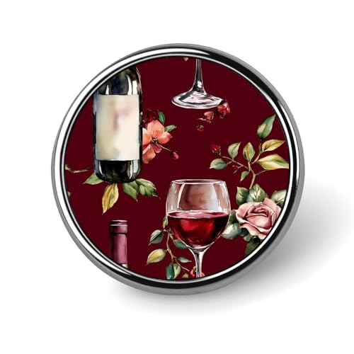 Weinflasche Blumen Runde Brosche Pins Revers Krawatte Abzeichen Metall Memorial Button Pin Kit für Hut Hemd Kleidung Taschen Dekor Weinflasche Blumen Runde Brosche Pins Revers Krawatte Abzeichen Metall Memorial Button Pin Kit für Hut Hemd Kleidung Taschen Dekor von Oudrspo