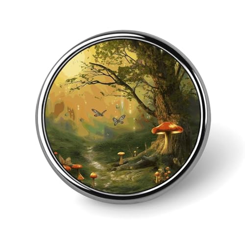 mit Feen, Schmetterlingen, Elfen, Anstecknadel für Männer, zeigt eine Leoparden-Modebrosche – süße Emaille-Abzeichen, Anstecknadel aus Aluminiumlegierung für Hüte, Hemden, Taschen, Jacken und Accesso von Oudrspo