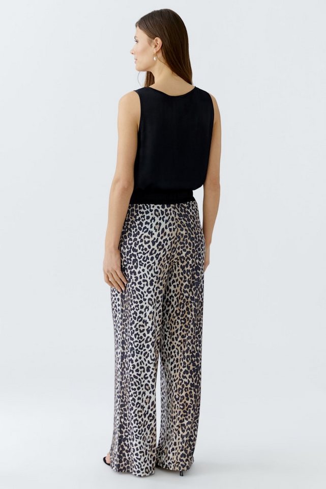 Oui 5-Pocket-Jeans Hose camel black von Oui