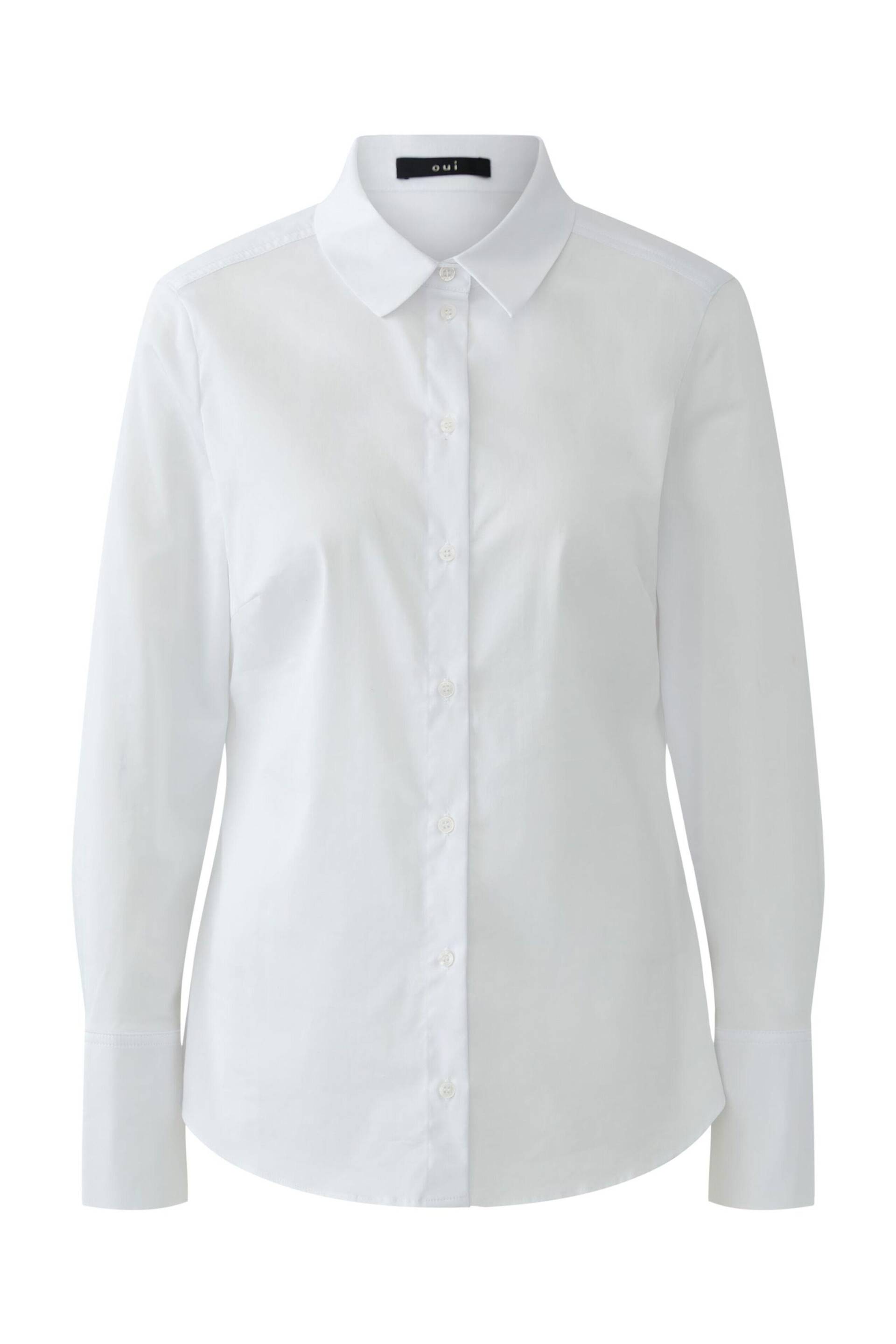 Oui - ANUYA Hemdbluse Baumwollmischung optic white - Gr. - 40 von Oui