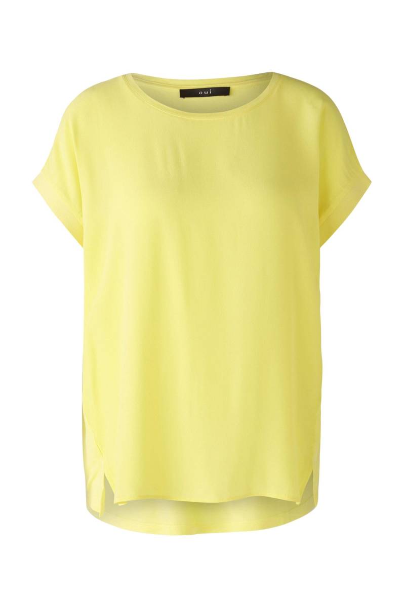 Oui - AYANO Blusenshirt 100% Viskosepatch yellow - Gr. - 36 von Oui
