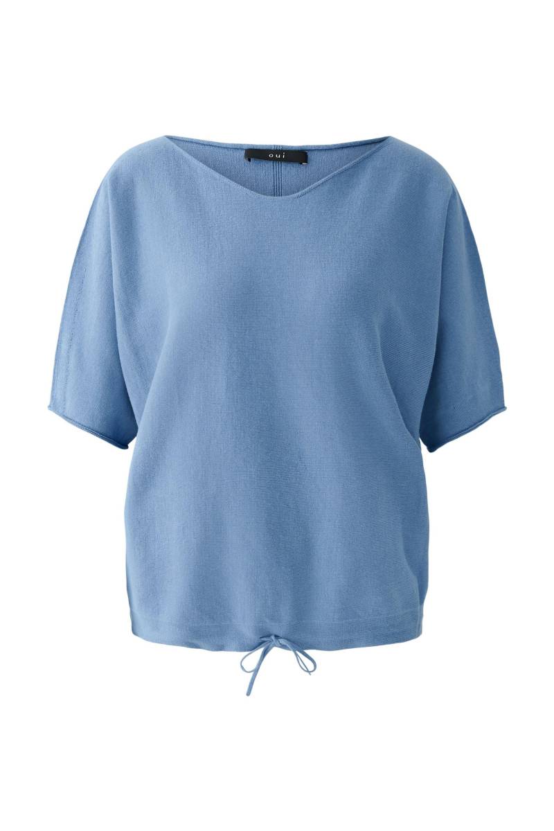 Oui - Baumwollpullover ocean blue - Gr. - 42 von Oui